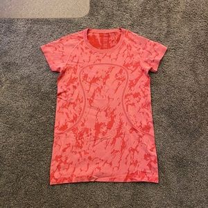 pink lululemon swiftly tech short sleeve